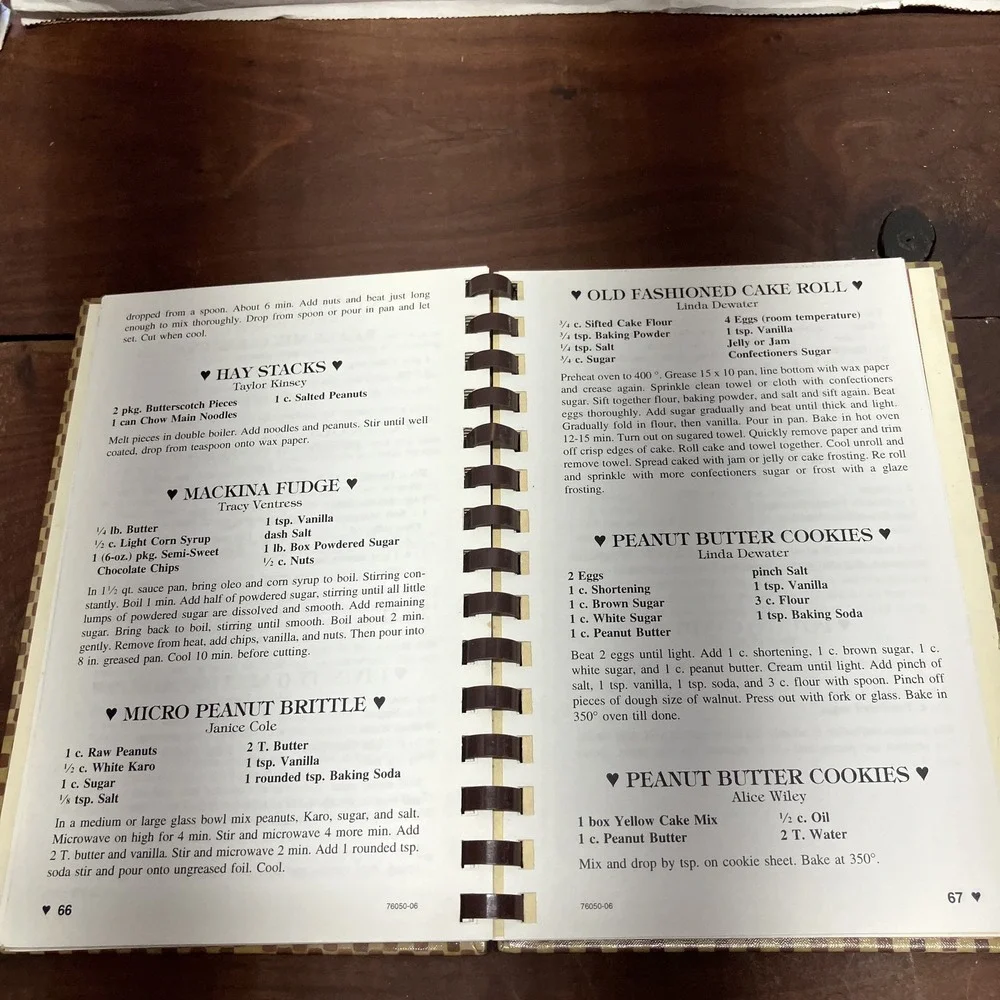 Taste of Heaven Mulberry Arkansas Church Local Community Cookbook Spiral Bound